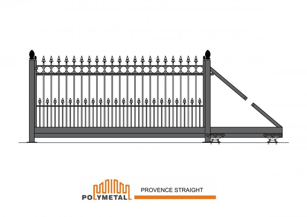 CANTILEVER GATE PROVENCE STRAIGHT